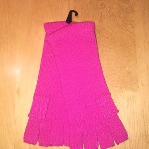 Hot Pink Fingerless Gloves (NWOT)
